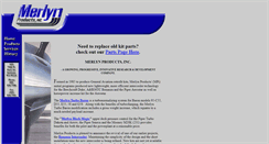Desktop Screenshot of merlynproducts.com