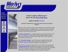 Tablet Screenshot of merlynproducts.com